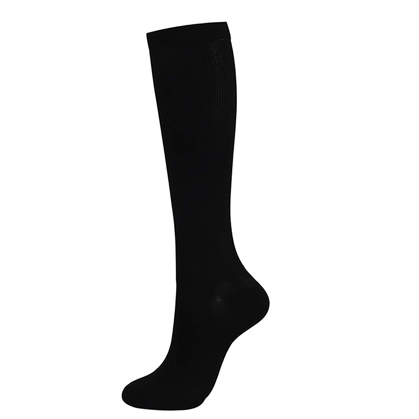 TiaoBug Compression Socks for Men & Women - Over-the-Calf High Performance Athletic Running Socks - Breathable & Supportive for Sports, Travel & Recovery