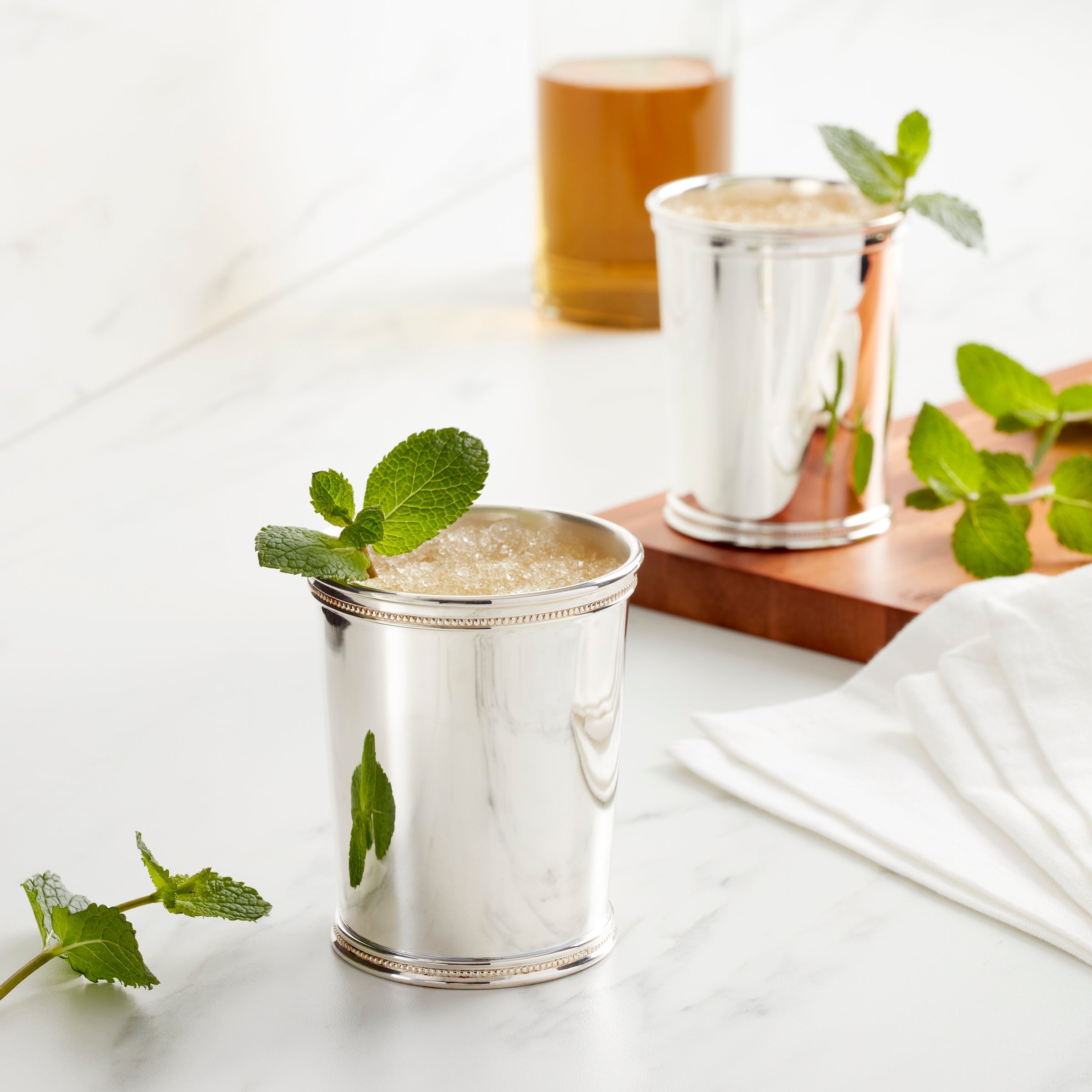 Kentucky Beaker Julep Cup - Stainless Steel Mint Julep Drinking Glass for Bourbon Cocktails - Perfect for Derby Parties, Southern Entertaining & Home Bar Decor