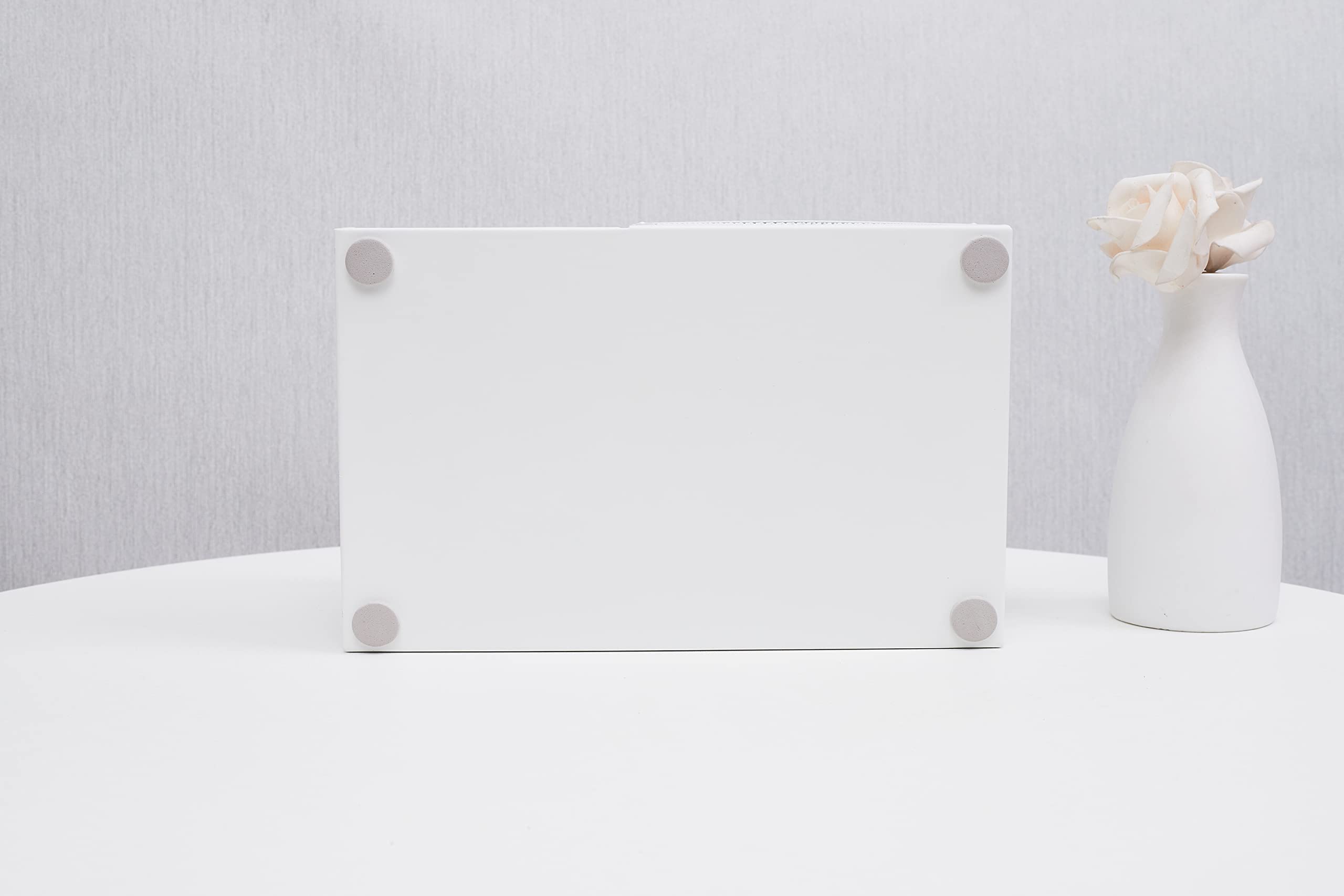 Anova Mesh Desk Organizer with 7 Compartments & Drawer - Office Desk Tidy, Pen Holder, Candy Storage - Multifunctional White Desktop Organizer for Home, Office, School & Workspace Organization