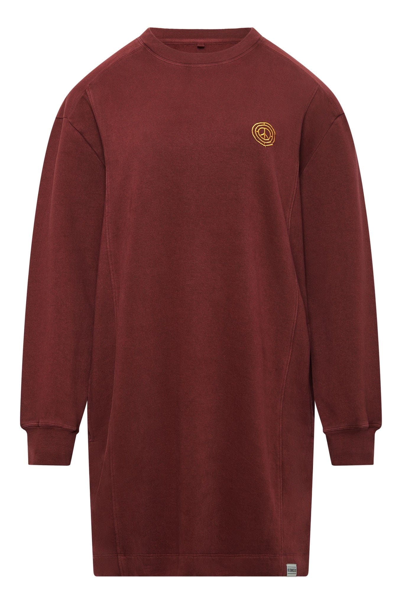 Elara Women's GOTS Certified Organic Cotton Sweat Dress - Soft Lounge Dress for Women, Walnut Brown | Perfect for Yoga, Running Errands & Casual Outings