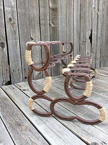 Horseshoe Boot Rack - Rustic Western Entryway Organizer for Cowboy Boots, Shoes & Footwear | Perfect for Mudrooms, Farmhouses & Ranch Style Homes