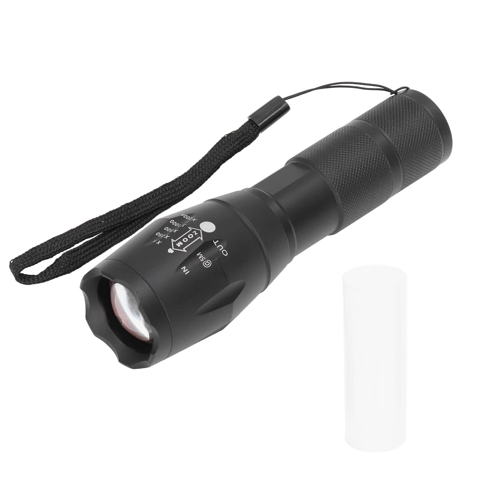 Red LED Flashlight with Telescopic Focus - IPX54 Waterproof Handheld Flashlight for Hunting, Camping & Emergency Use - Adjustable Beam for Outdoor Activities