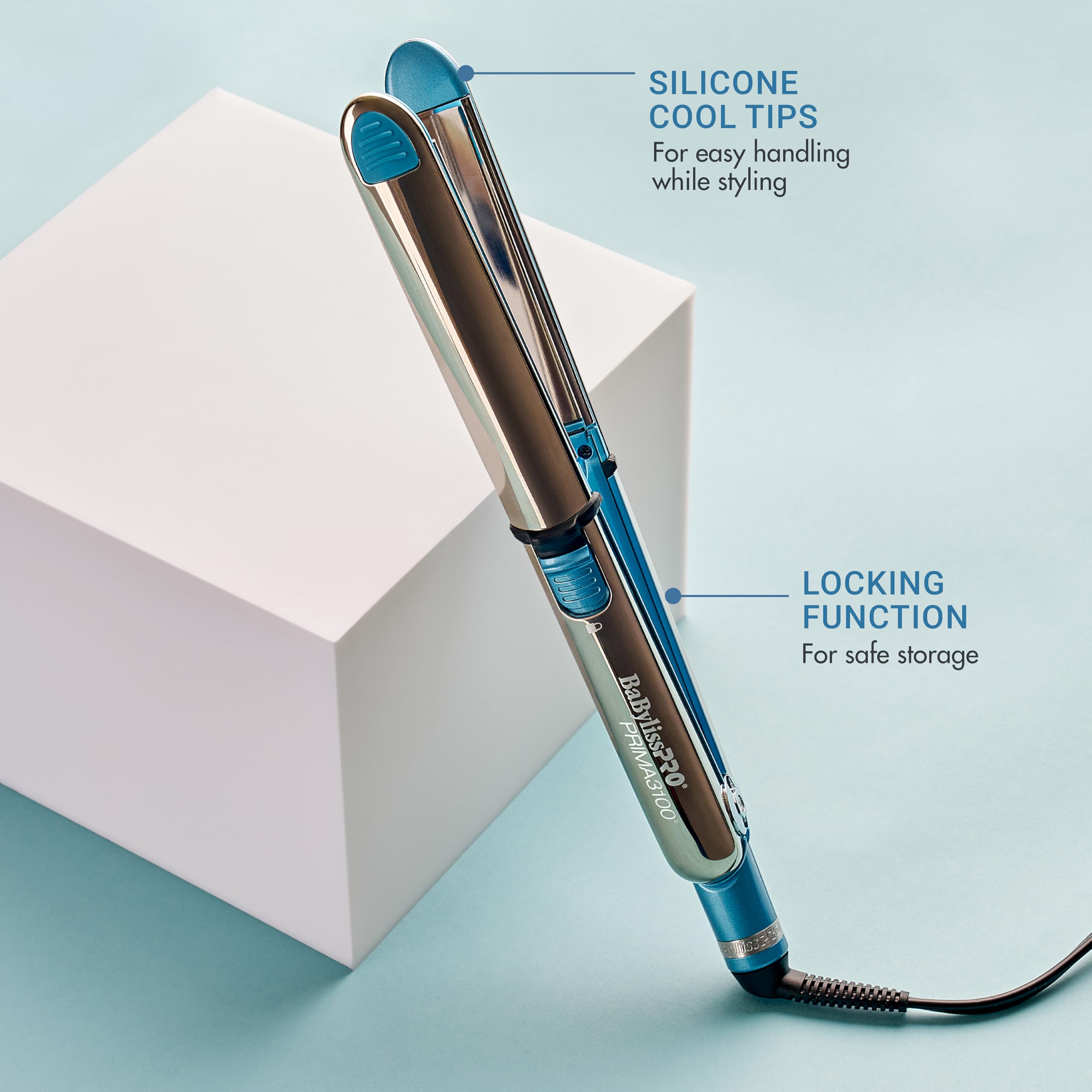 BaBylissPRO Nano Titanium Prima Ionic Hair Straightener & Curling Iron - Professional Dual Styling Tool for Smooth Straight Hair or Voluminous Curls | Perfect for Home Use, Salon Styling & Travel