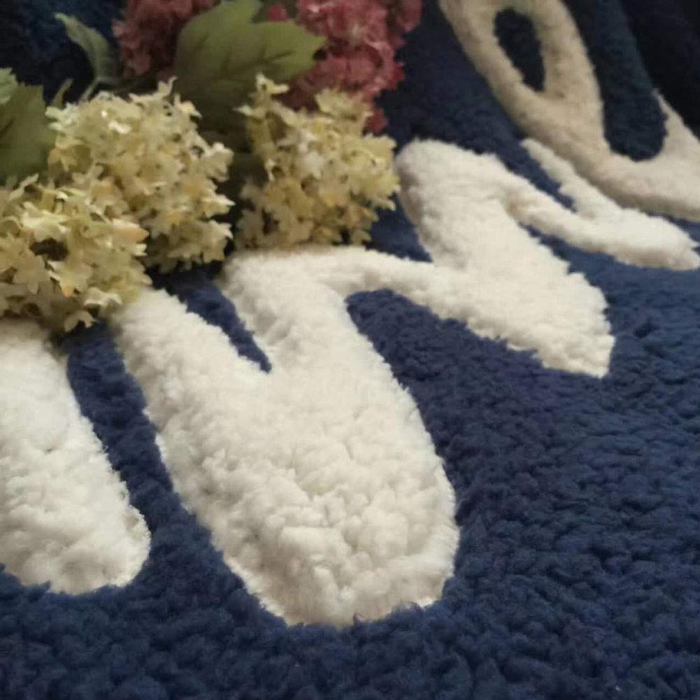 Premium Double Layer Faux Lamb Cashmere Blanket - Ultra Soft & Warm Throw for Sofa, Bed, Office - 200x230cm Cozy Nap Blanket - Perfect for Lounging, Travel & Gifts (Blue)