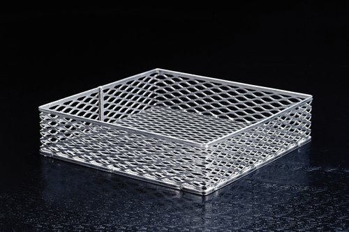 Stainless Steel Black Machine Microbiological Baskets - SS413 Lab Equipment for Sterilization & Sample Processing | Perfect for Laboratories, Hospitals & Research Facilities