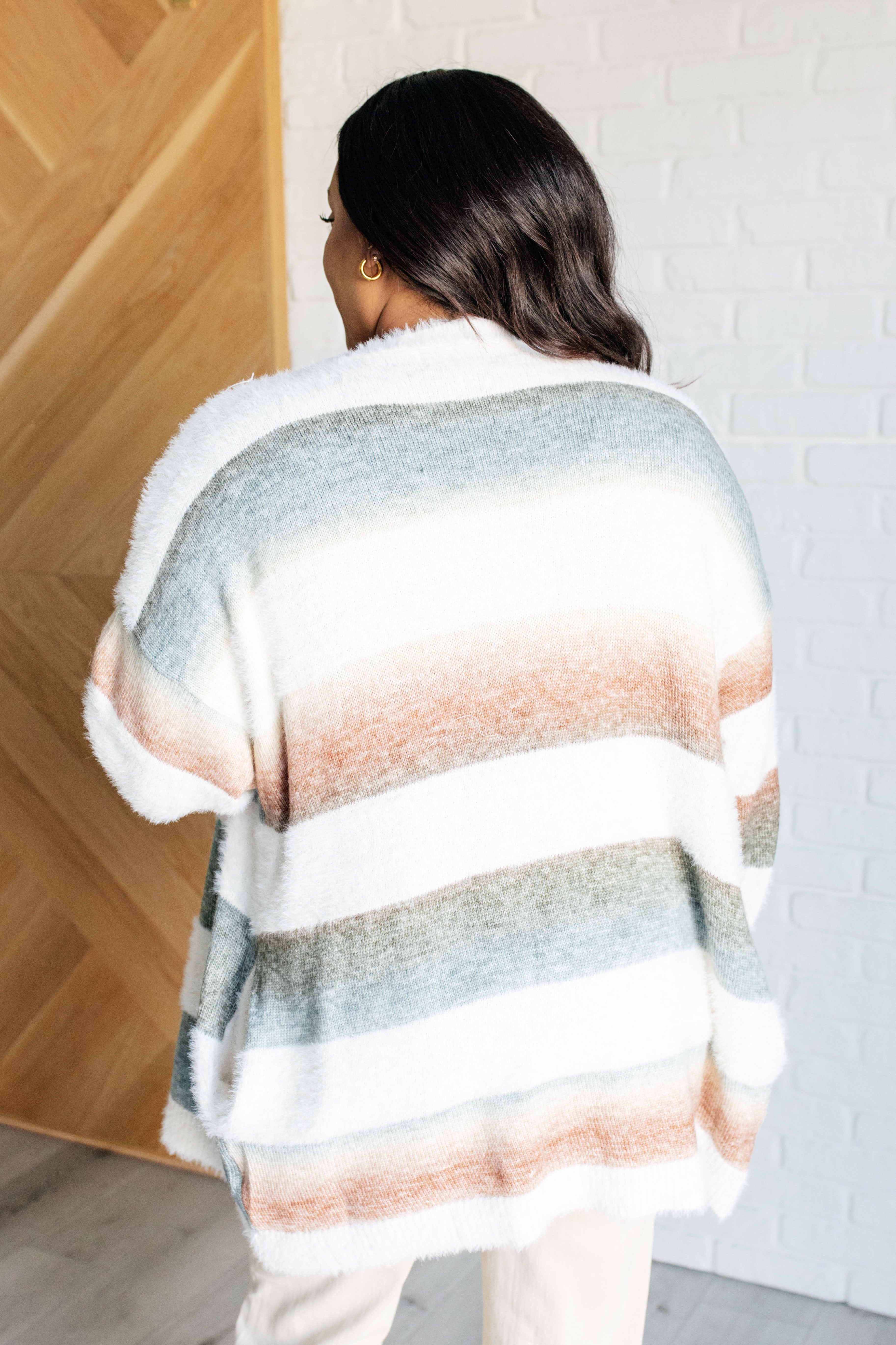 Ombre Feelings Striped Cardigan - Soft & Stylish Women's Knit Sweater | Perfect for Fall Layering, Casual Outfits & Cozy Home Wear