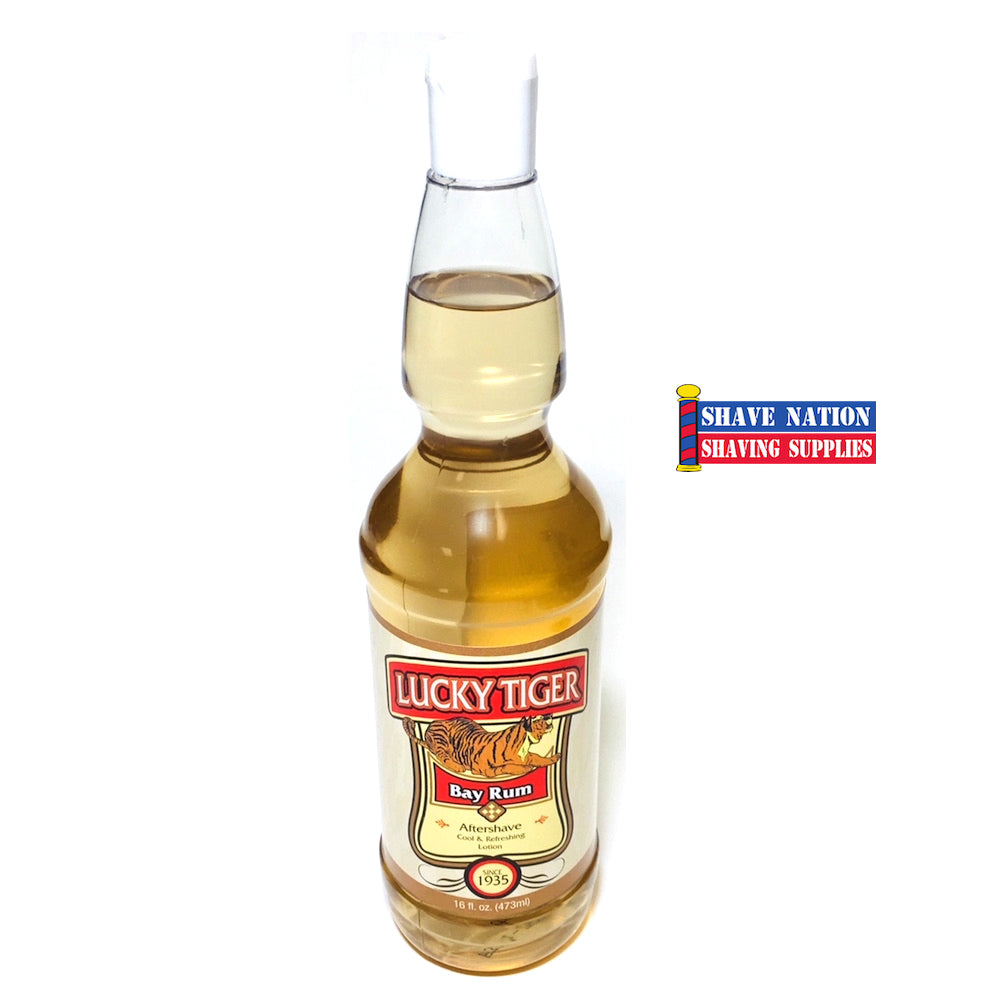 Lucky Tiger Bay Rum Aftershave for Men - Natural Soothing Post Shave Lotion with Aloe & Herbs - Perfect for Sensitive Skin & Close Shave Care