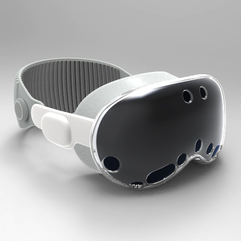 Vision Pro Protective TPU Transparent Dust Cover Sleeve for Vision Pro VR Headset 2024 Accessories - Perfect for Travel, Storage & Gaming Sessions