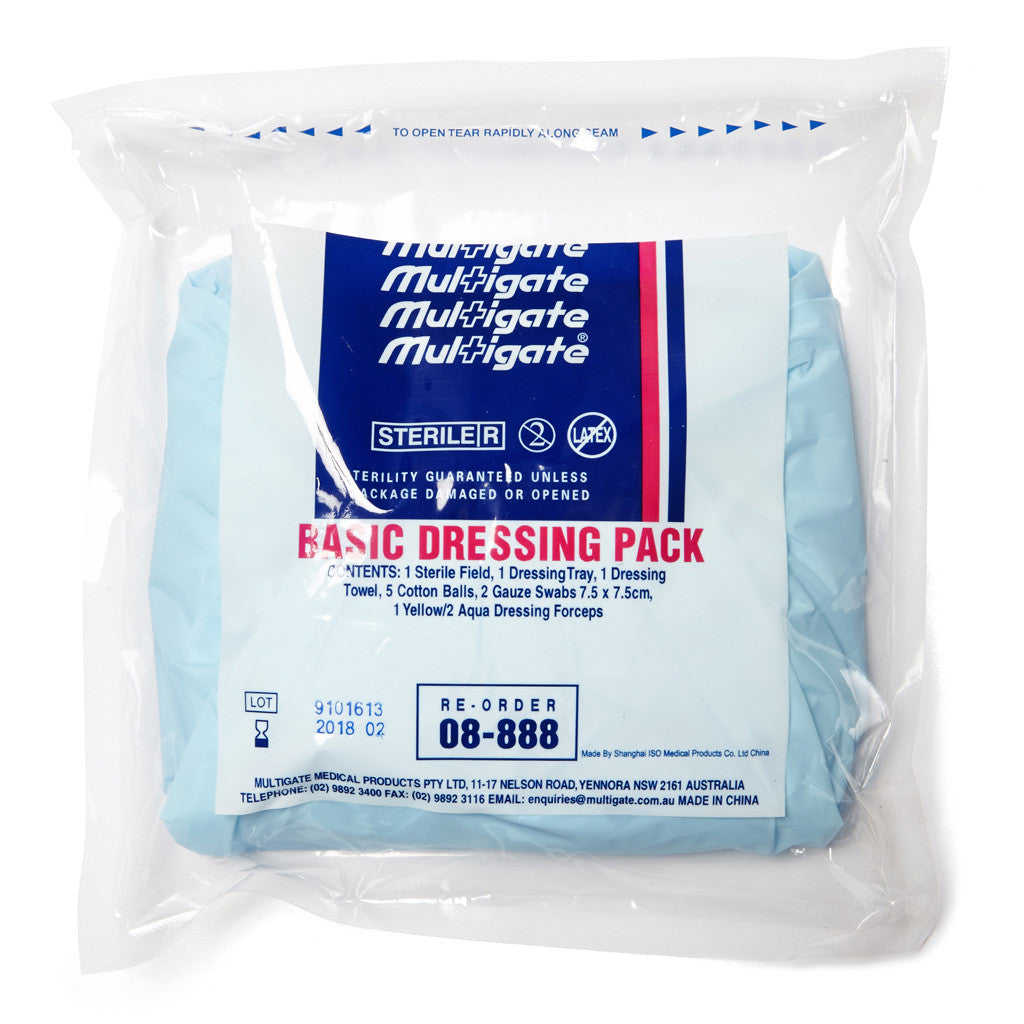 Basic Dressing Pack 10204051 - Premium First Aid Kit for Home, Office & Travel - Essential Medical Supplies for Emergencies & Wound Care