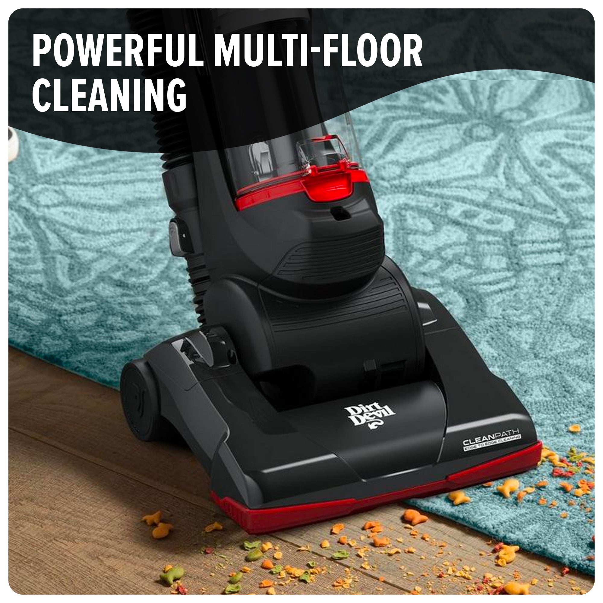 Endura Lite Upright Vacuum Cleaner - Powerful Cordless Stick Vacuum for Hardwood Floors & Carpets | Lightweight & Quiet for Home, Office, Pet Hair Cleaning