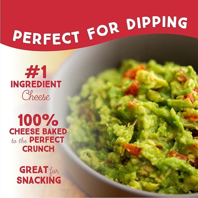 Whisps Cheese Crisps Asiago & Pepper Jack - High Protein, Low Carb Keto Snacks | Gluten Free, Healthy Protein Chips for Weight Loss & Fitness | Perfect for On-the-Go, Office, School & Keto Diet (2.12 Oz, 6 Pack)