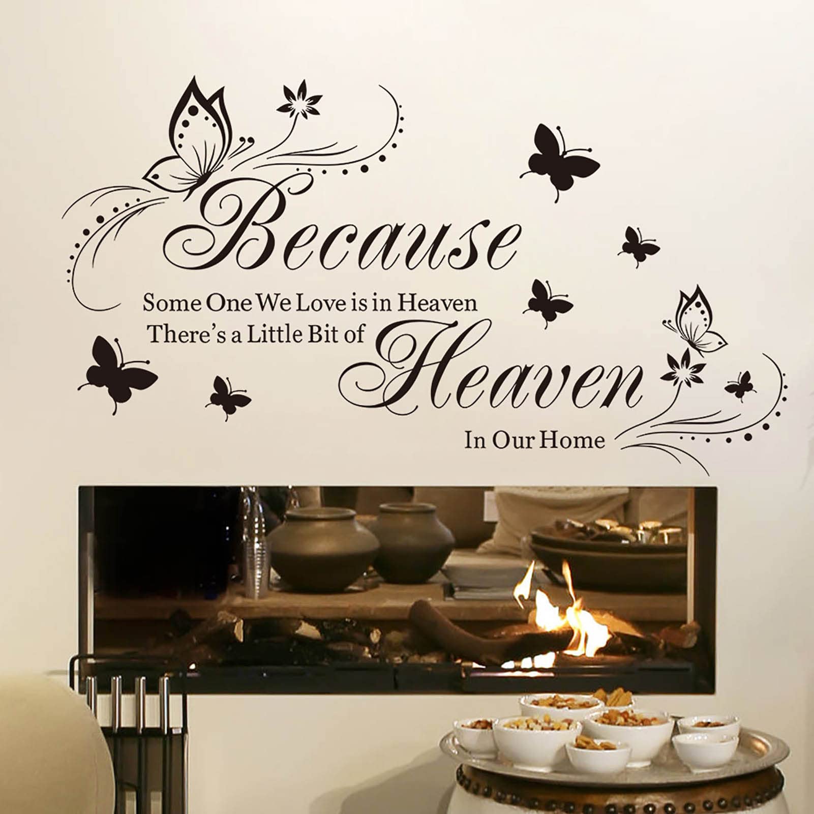 Wall Stickers & Decals - Inspirational Quote DIY Wall Art for Home Decor, Living Room, Bedroom - Easy Peel & Stick Mural Decorations (Home-8) | Perfect for Home Office, Nursery & Apartment Decorating