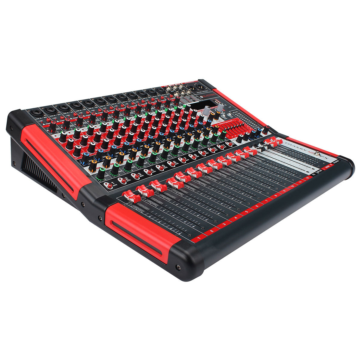 Blastking ULTRAMIX 12FX 12-Channel Professional Audio Mixer - Analog Stereo DJ Mixing Console for Live Sound, Recording & Studio Production