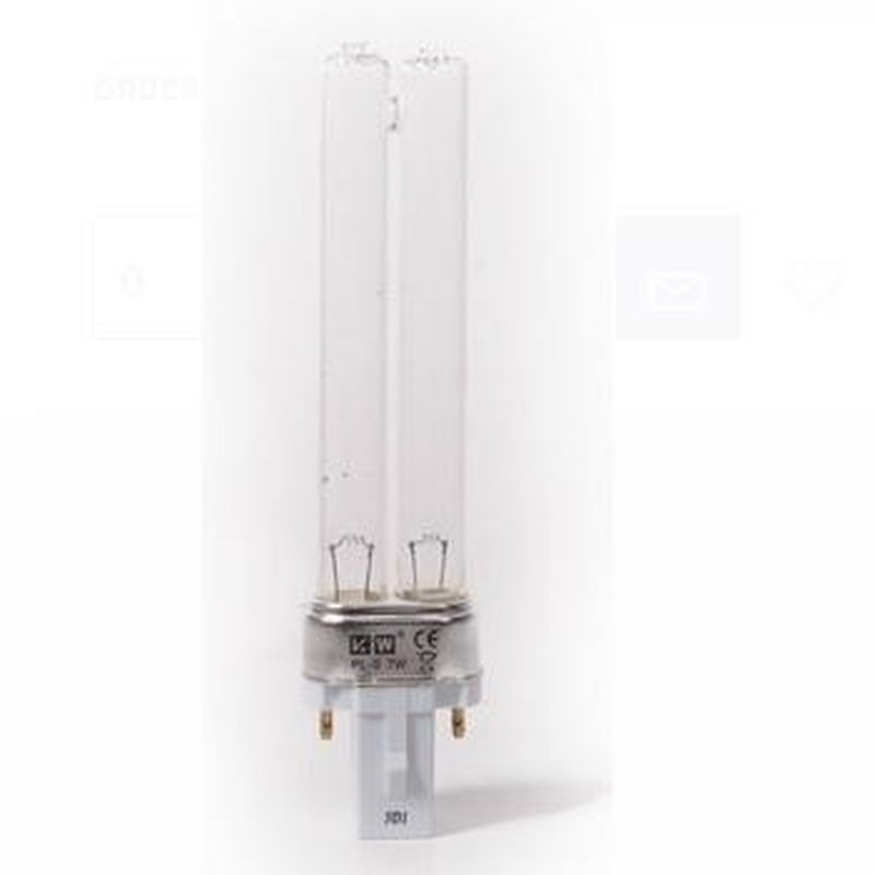 Aqua One UV Lamp PL 7W for Aquarium Sterilization - Eliminates Algae & Bacteria - Compatible with Ocellaris Clownfish Tanks (Model 53051) - Perfect for Freshwater & Saltwater Aquarium Maintenance