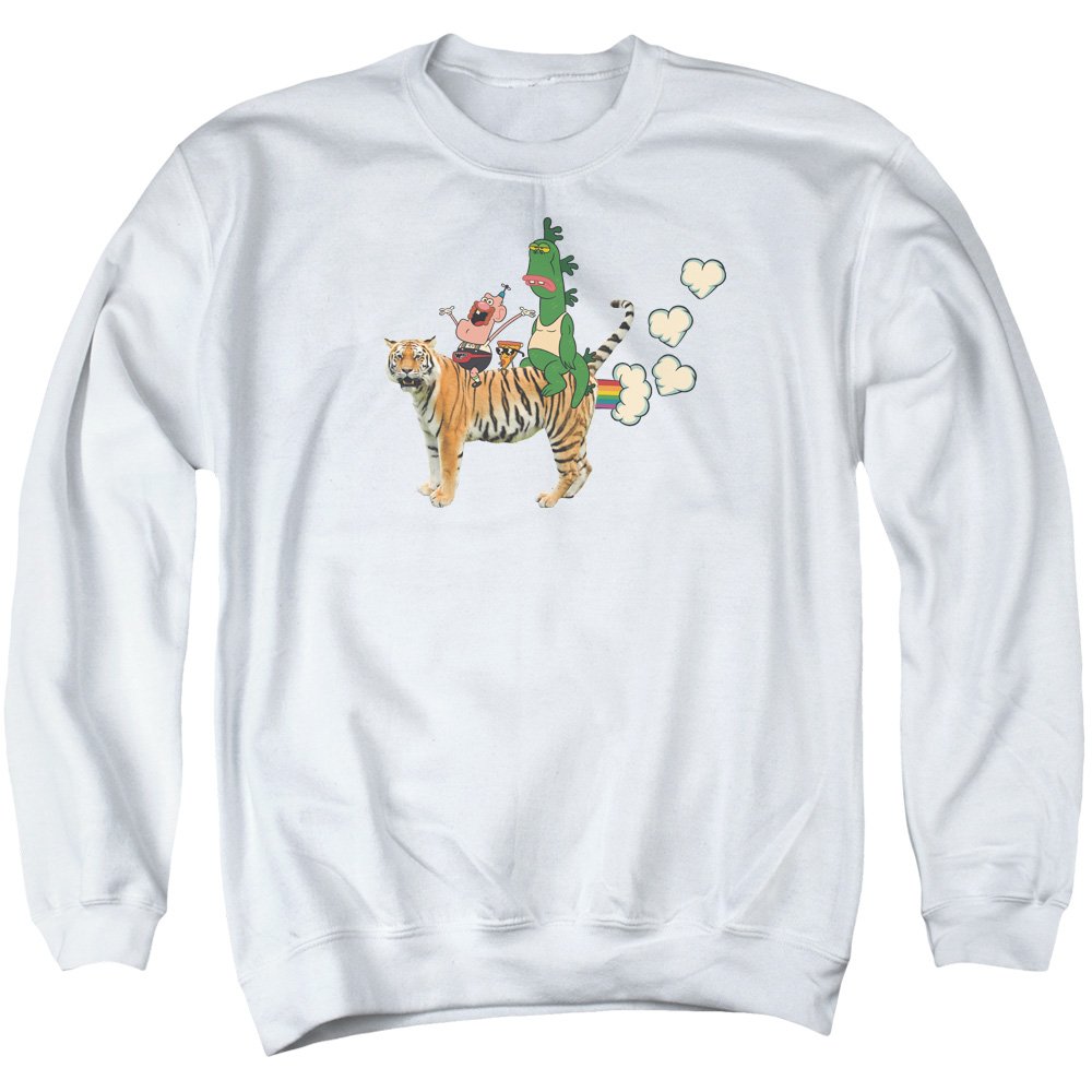Uncle Grandpa Fart Hearts Graphic Unisex Crewneck Sweatshirt for Men & Women | Casual Streetwear, Funny Gift for Fans
