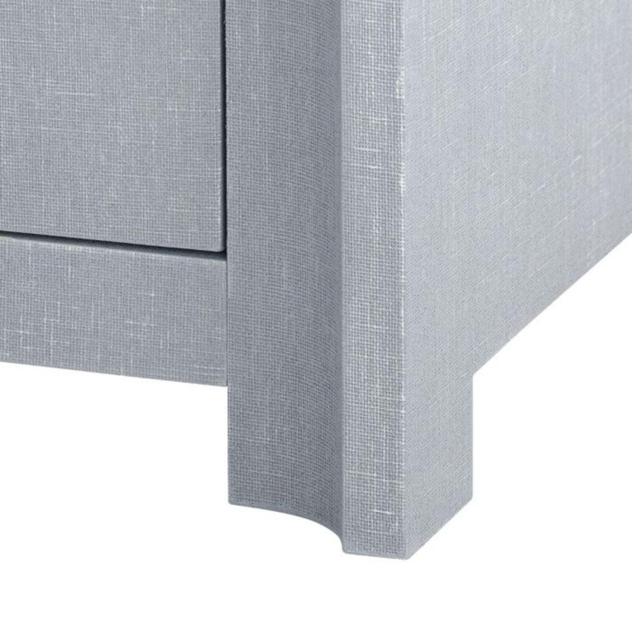 Audrey Media Cabinet - Washed Winter Gray Finish with Custom Pull Options - Perfect for Living Room, Bedroom & Home Theater Storage