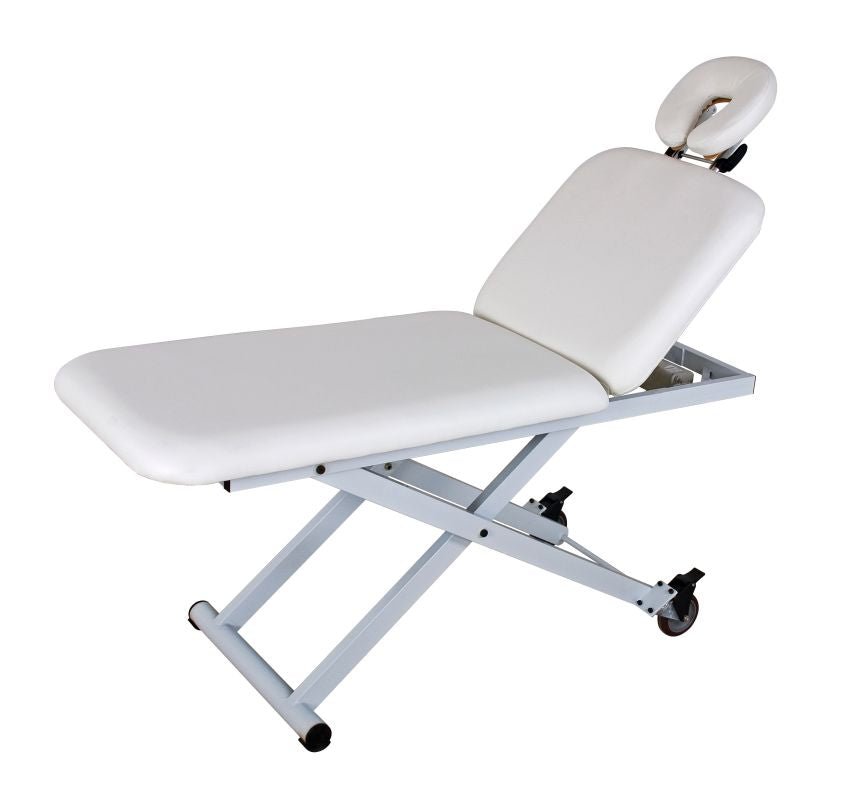 Silverfox One Motor Electric Massage Bed 2210A White - Full Body Massage for Home & Spa, Relieves Muscle Pain & Stress, Perfect for Relaxation & Therapy