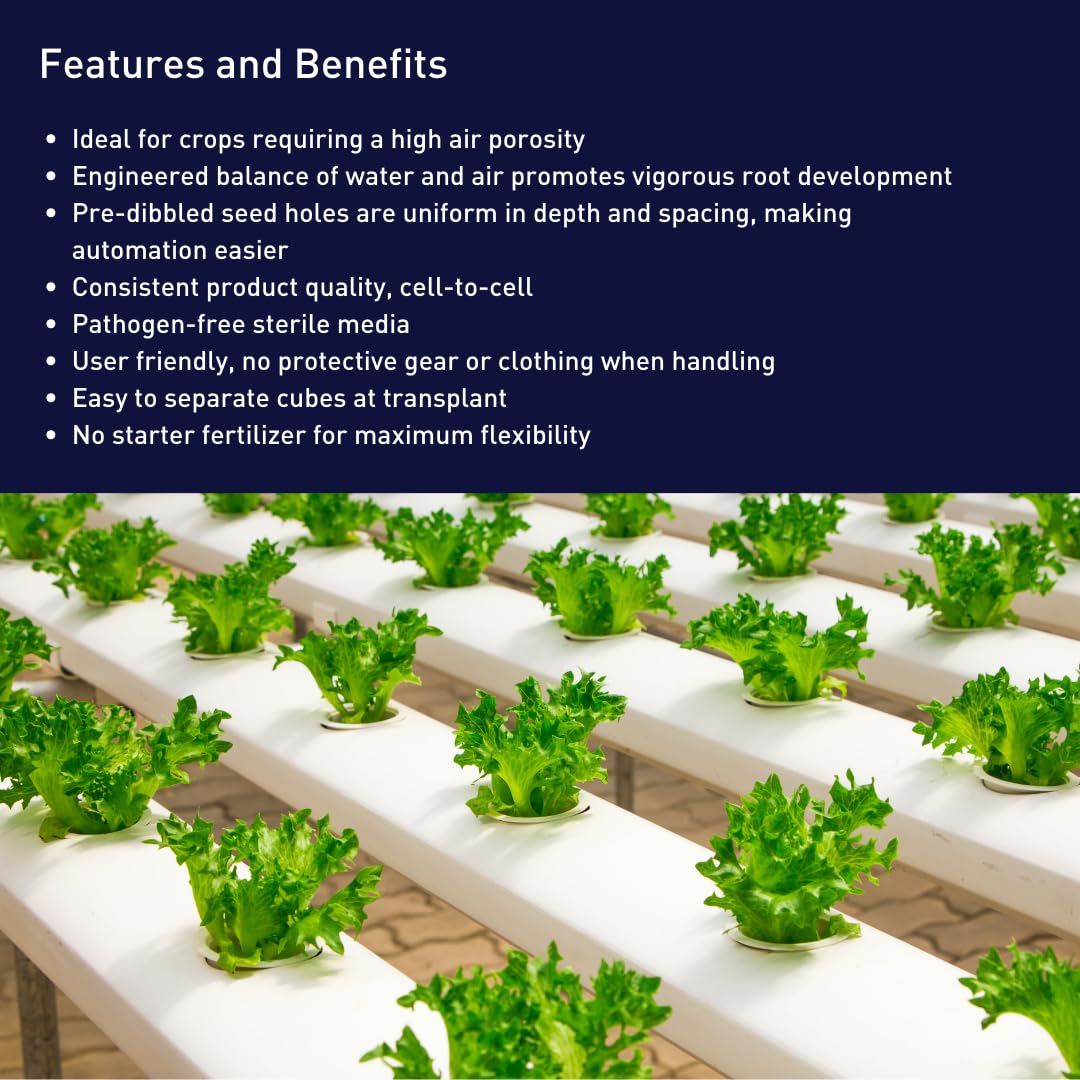 Oasis Horticube XL 104-Cell Sheets for Hydroponic Growing - Perfect for Seed Starting, Root Growth & Plant Propagation (3 Sheets) - Ideal for Indoor Gardening, Greenhouse & Hydroponic Systems