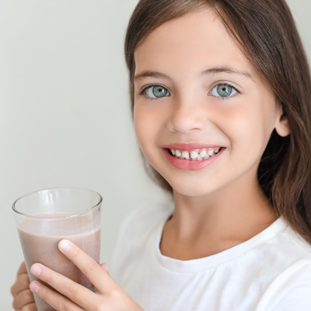 Else Nutrition Plant-Based Kids Protein Shake Powder for Ages 2-12 | Dairy-Free Complete Nutrition with Plant Protein, 25 Vitamins & Minerals | Healthy Nutrient Boost for Snacks, School Lunches & Active Play (Chocolate, 2-Pack)