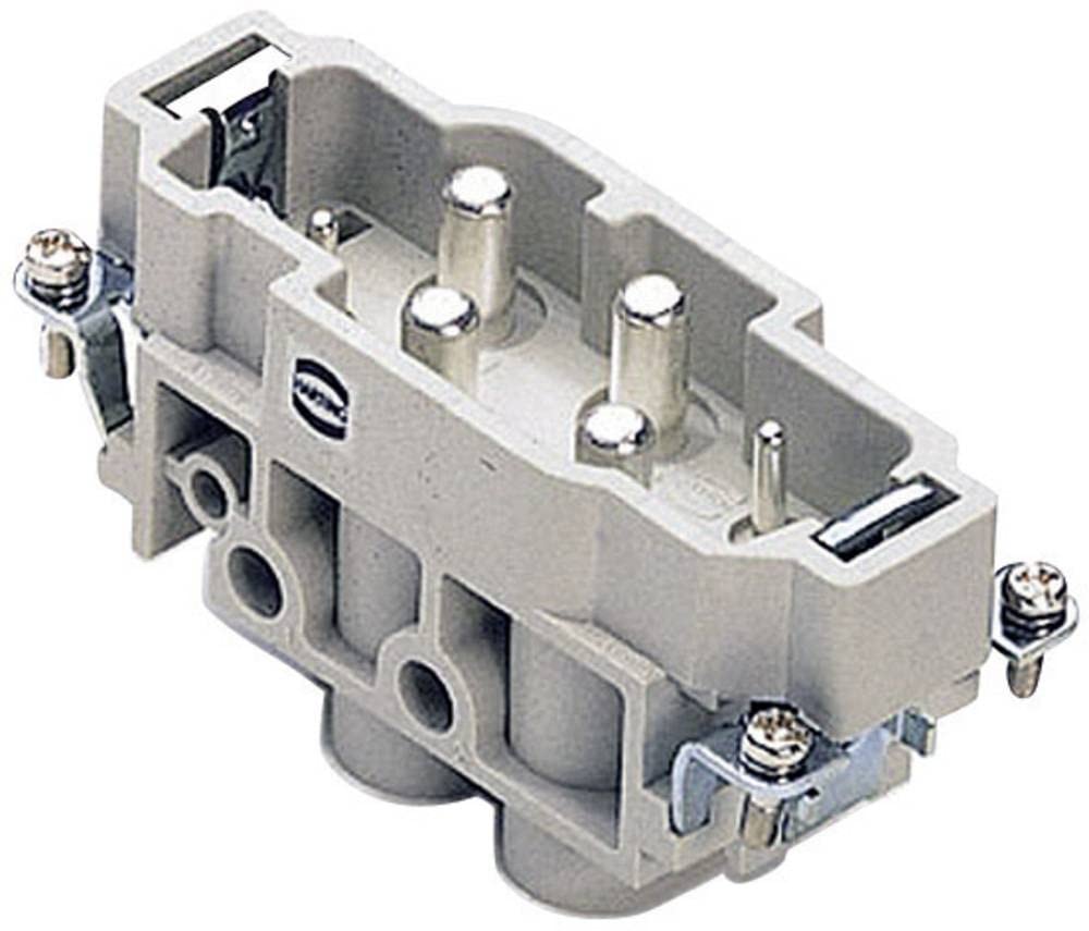 HARTING 09380062601 80A HAN 4/2 Pin Male Connector Insert Size 16B with Screw Termination - Industrial Electrical Components for Automation & Machinery Wiring