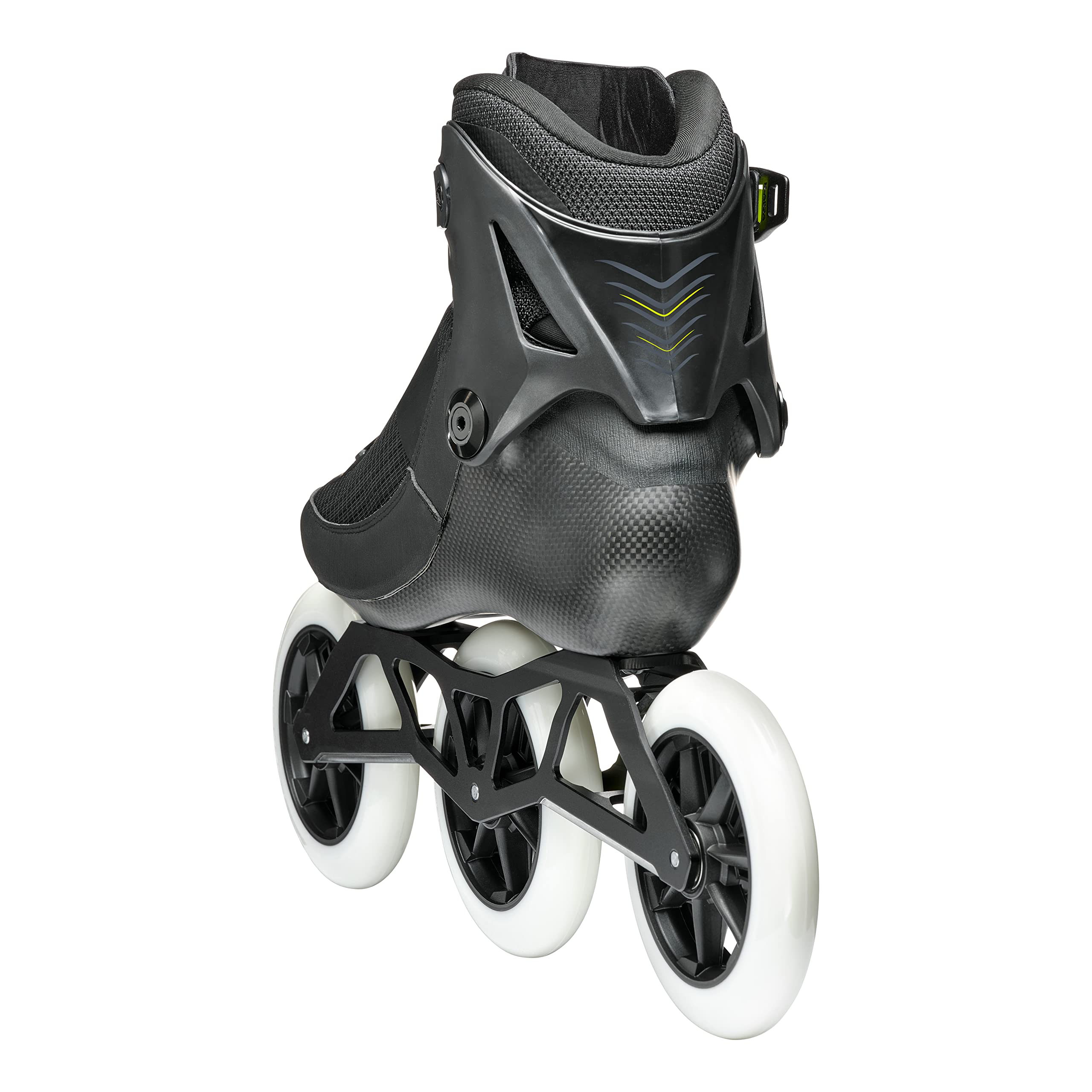 Rollerblade Revv BOA 125 Unisex Adult Inline Skates - Black High-Speed Performance Skates for Fitness, Racing & Outdoor Sports