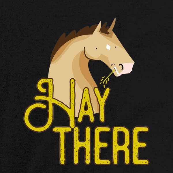 Pop Threads Hay There Horse Funny Graphic Pun Bodysuit for Baby Boys & Girls - Perfect for Playdates, Photo Shoots & Everyday Cuteness