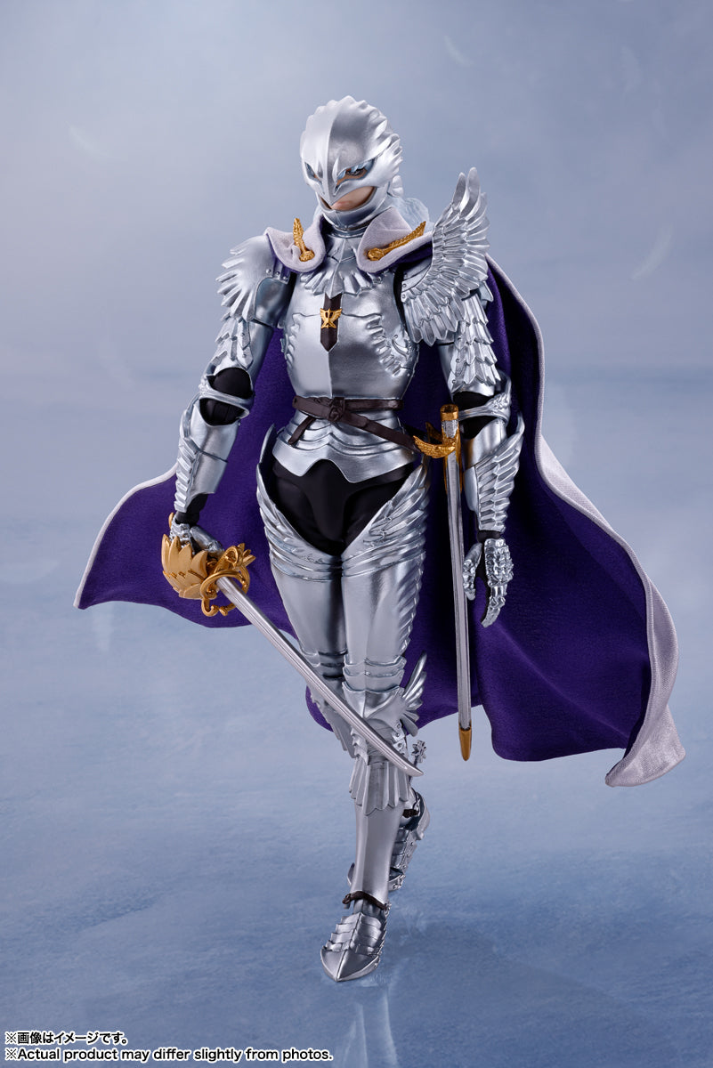 Bandai S.H.Figuarts Berserk Griffith Hawk of Light Action Figure - Anime Collectible for Display & Photography | Perfect for Manga Fans & Figure Collectors