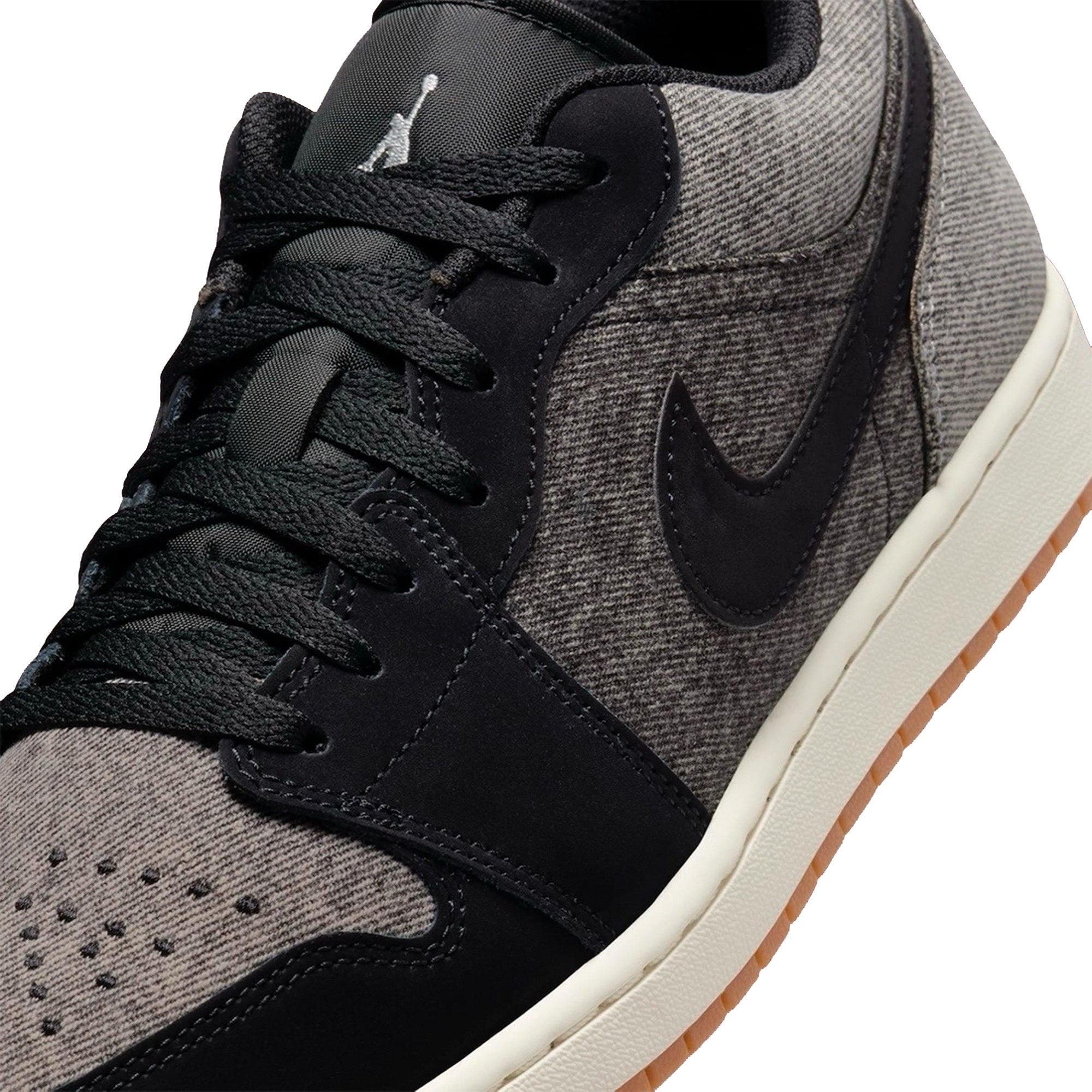 Air Jordan 1 Low SE 'Black Denim' Men's Basketball Shoes - Stylish Retro Sneakers for Casual Wear & Street Fashion