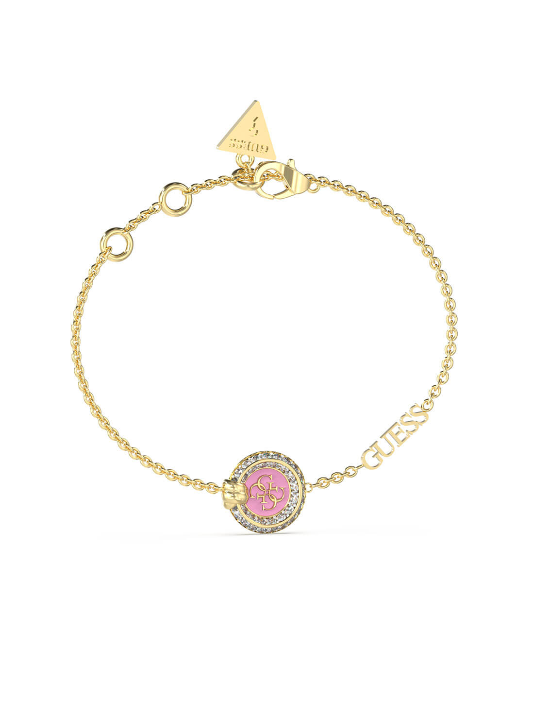 Elegant Gold Knot Pink Crystal Bracelet for Women - Perfect for Parties, Weddings & Everyday Wear