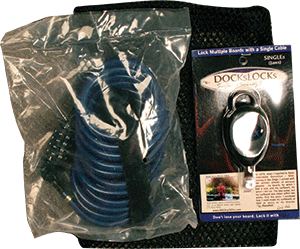 Dockslocks Surfboard Lock - Anti-Theft Security System for Surfboards - Single Sale - Perfect for Beach, Surf Shops & Travel Protection