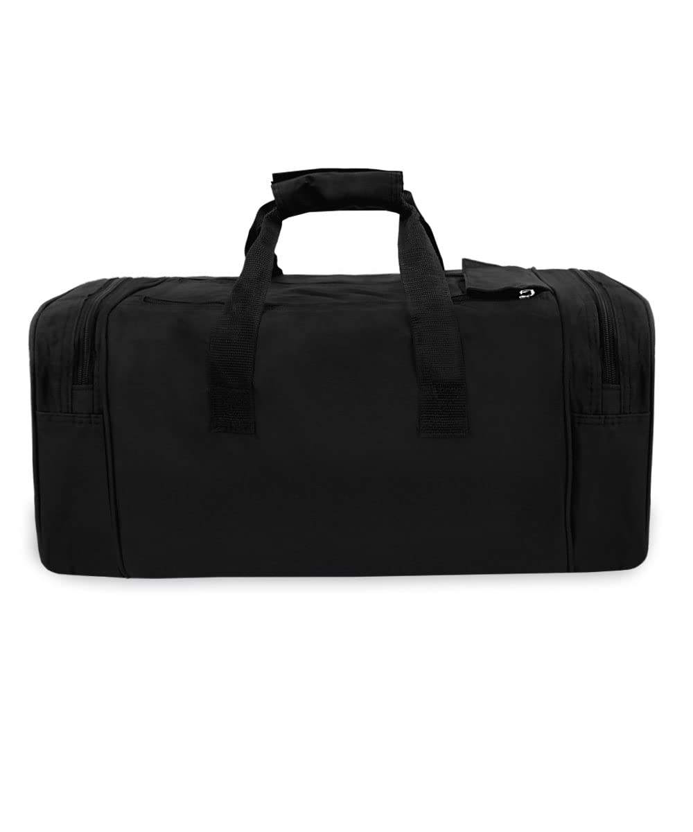 Everest Classic Gear Bag - Small Black Carry-On Luggage for Travel, Gym & Work | Durable & Lightweight Backpack Alternative