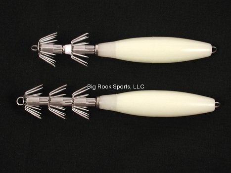 AHI Hard Body 3 Hook Squid Jig - Premium Saltwater Fishing Lure for Catching Squid, Octopus & Cutlassfish | Ideal for Night Fishing & Deep Sea Angling