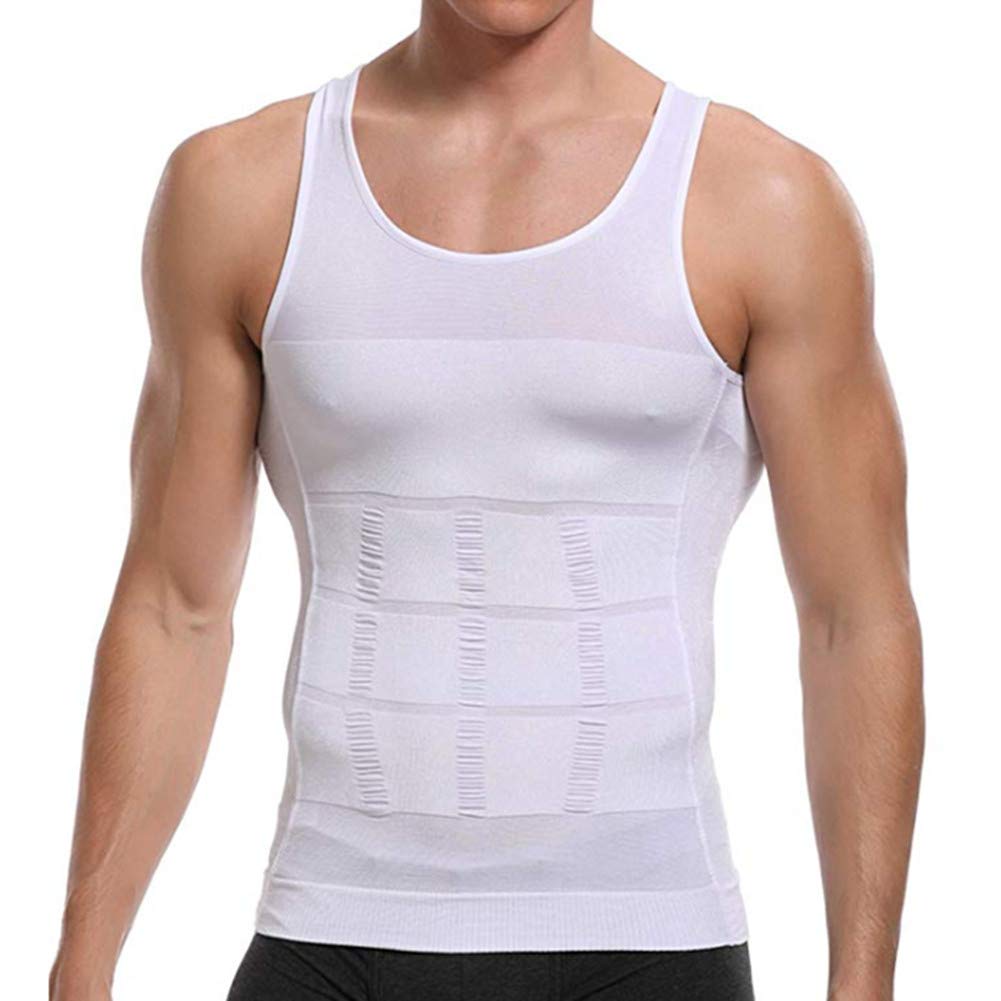 Men's Slimming Compression Shirt - Workout Tank Top with Abs Support & Body Shaping - Ideal for Gym, Running & Fitness Training