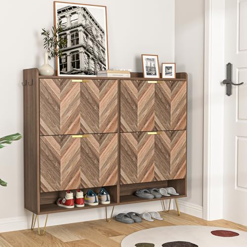Brown 4 Drawer