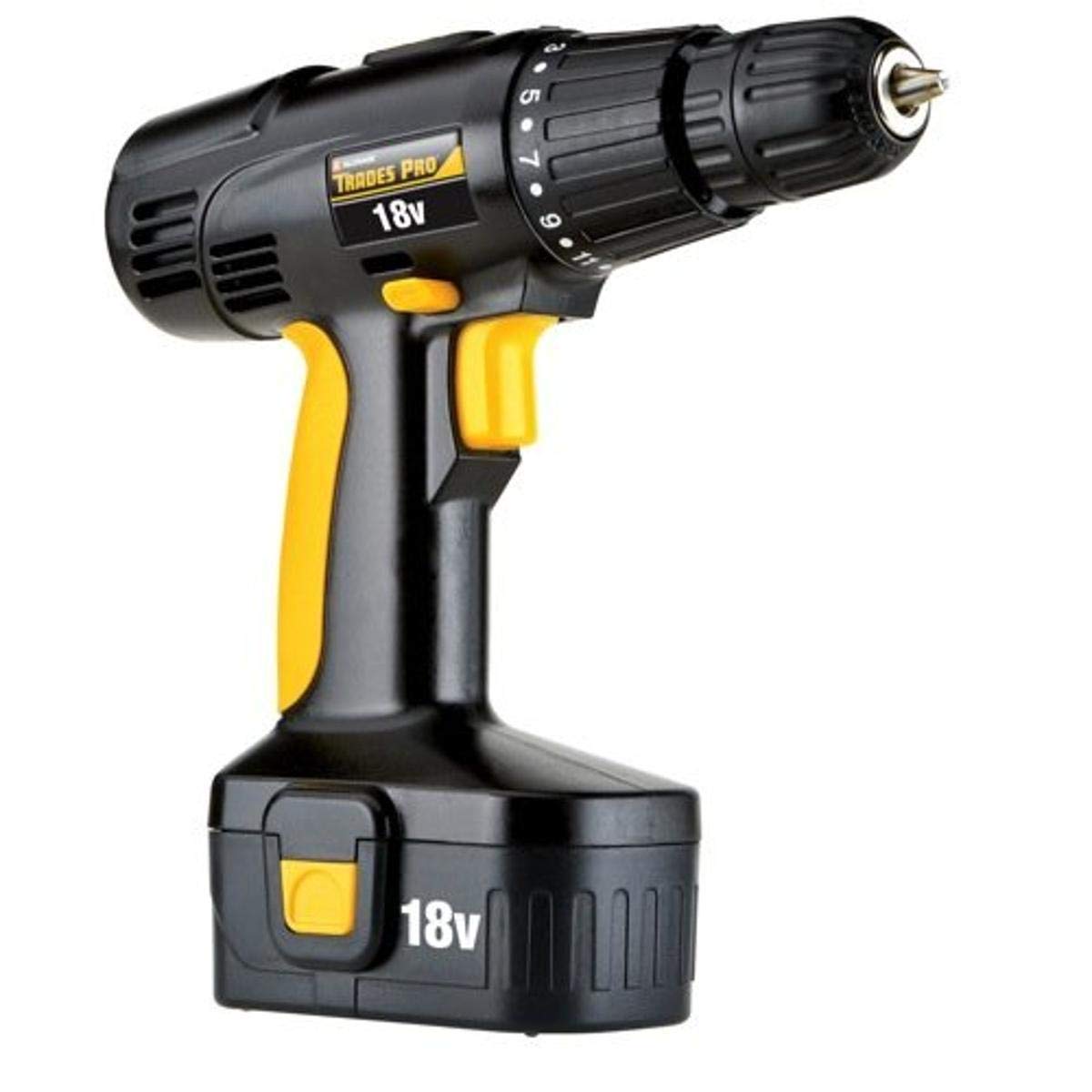 18V Cordless Drill - Powerful & Lightweight Electric Screwdriver for Home DIY, Woodworking, and Construction Projects | Rechargeable Battery Included