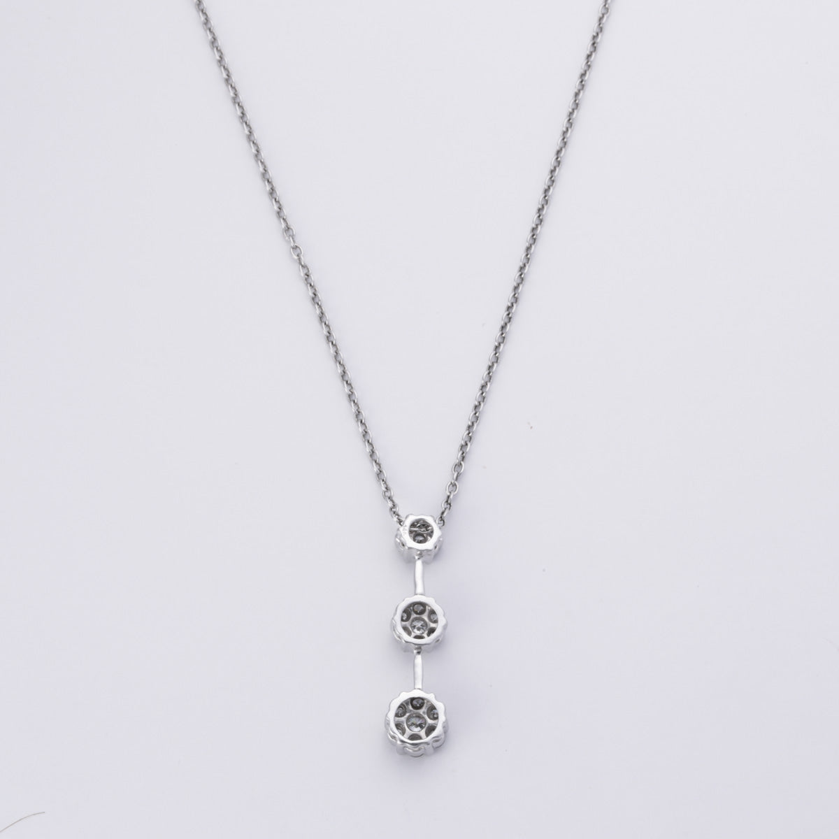 Platinum Diamond Necklace for Women | 0.98 Carat Total Weight (CTW) | 16 Inch Chain | Elegant Gift for Anniversary, Wedding & Special Occasions