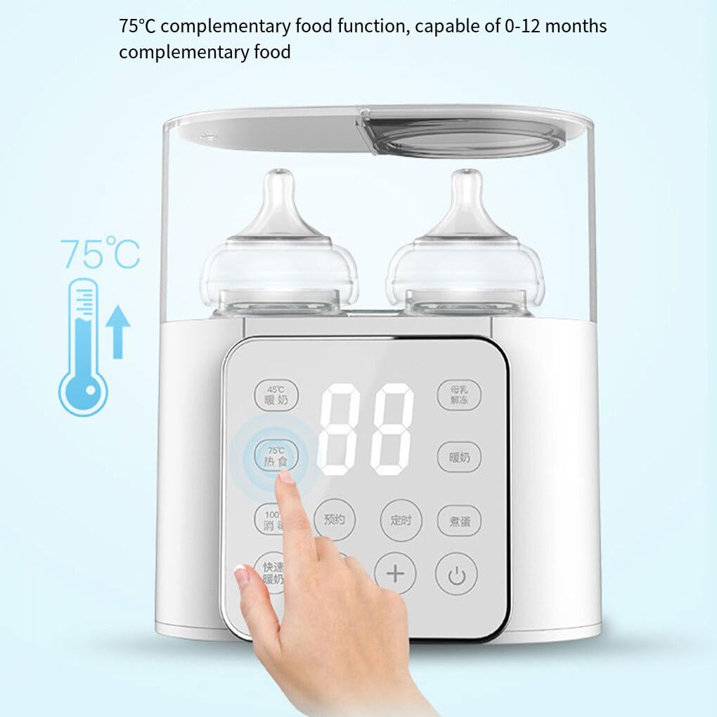 SUWIAKLALL Smart Baby Bottle Sterilizer with Touch Control & Temperature Setting - ABS Material for Breast Milk Bottles, Pacifiers & Baby Feeding Accessories - Perfect for Nursery, Travel & Daily Use