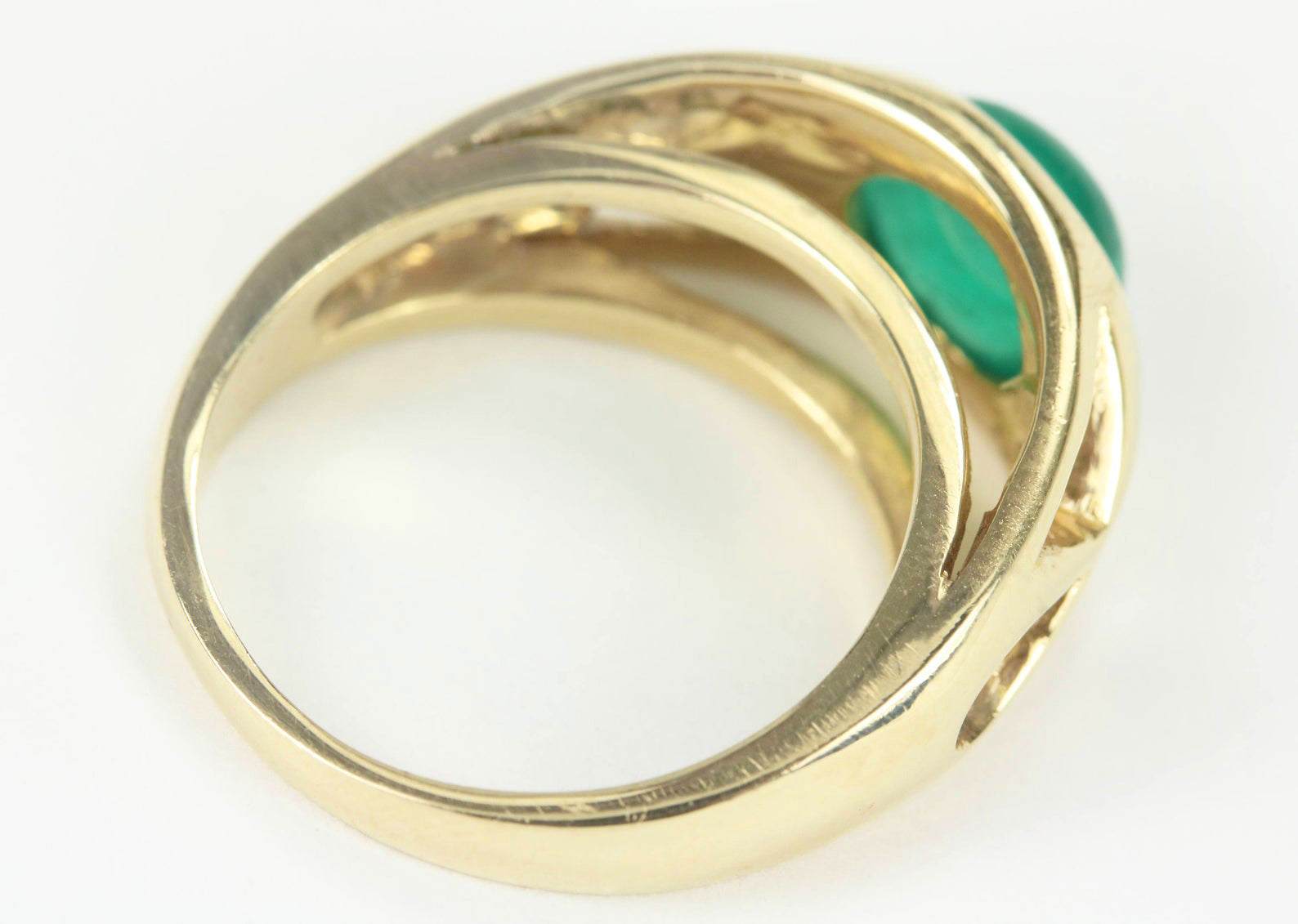 2.0 Carat Natural Green Emerald Oval Cabochon Gold Men's Ring - Elegant Handmade Jewelry for Wedding, Engagement & Special Occasions