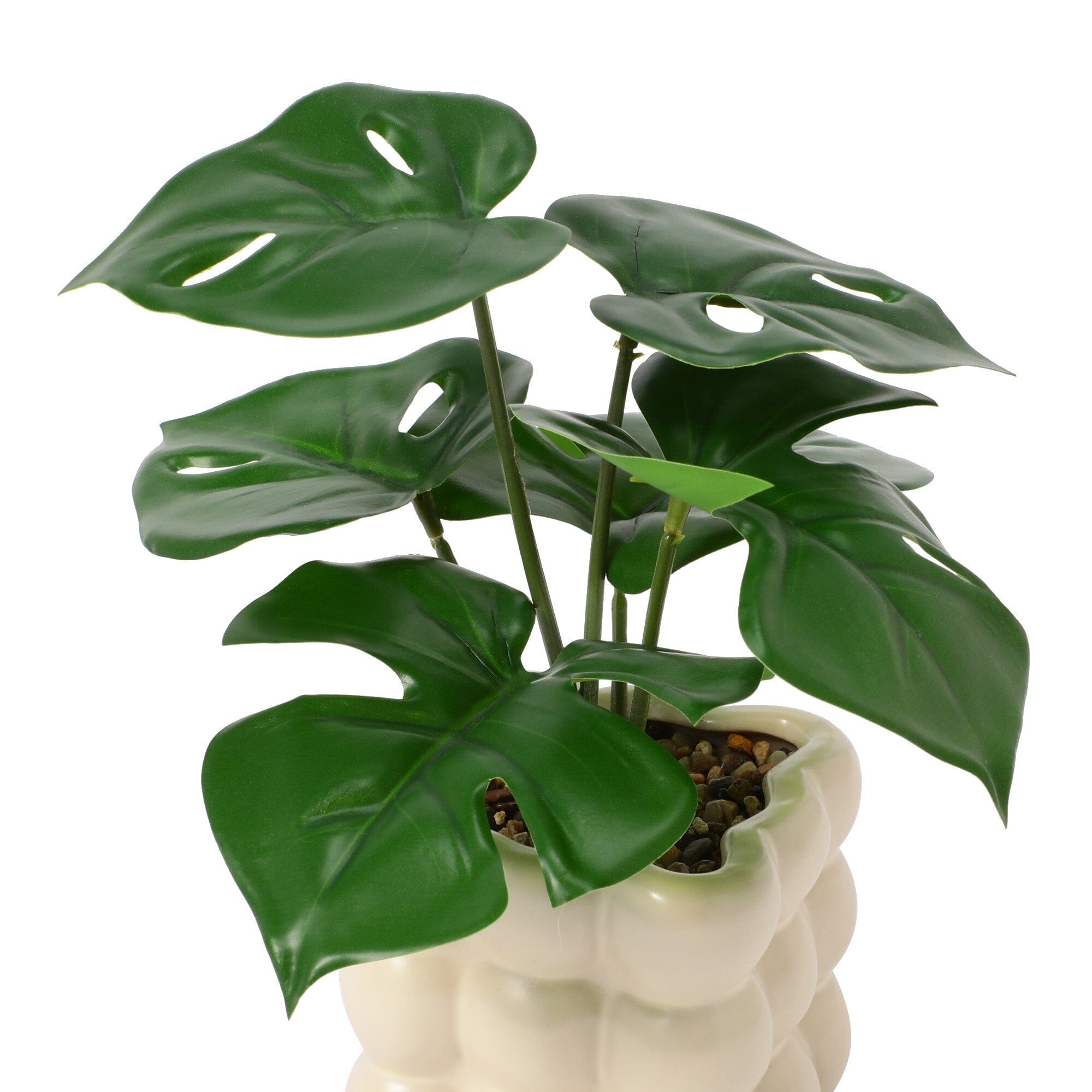 Art Green & Pot Monstera - Realistic Artificial Monstera Deliciosa Plant in Decorative Pot for Home & Office Decor