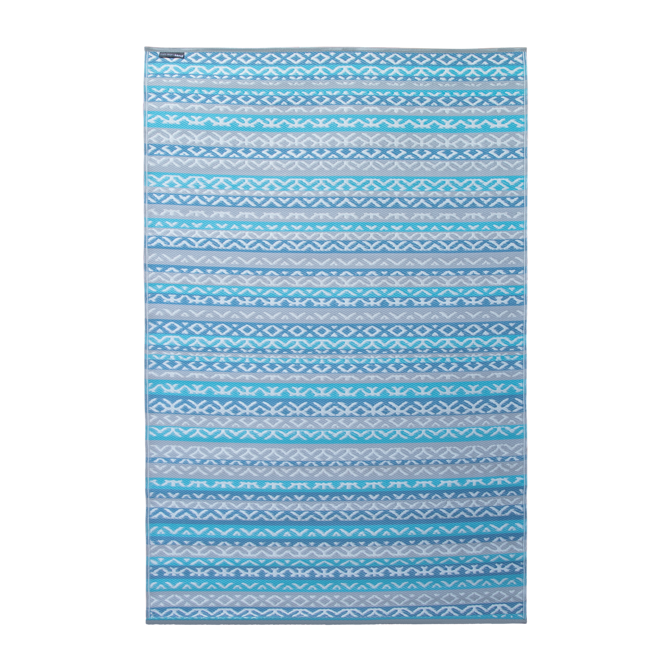 Coastal Style Polypropylene Rug 180 x 270 cm (6x9 Feet) - Soft Woven Indoor/Outdoor Floor Mat for Living Room, Bedroom, Patio & Beach House Decor