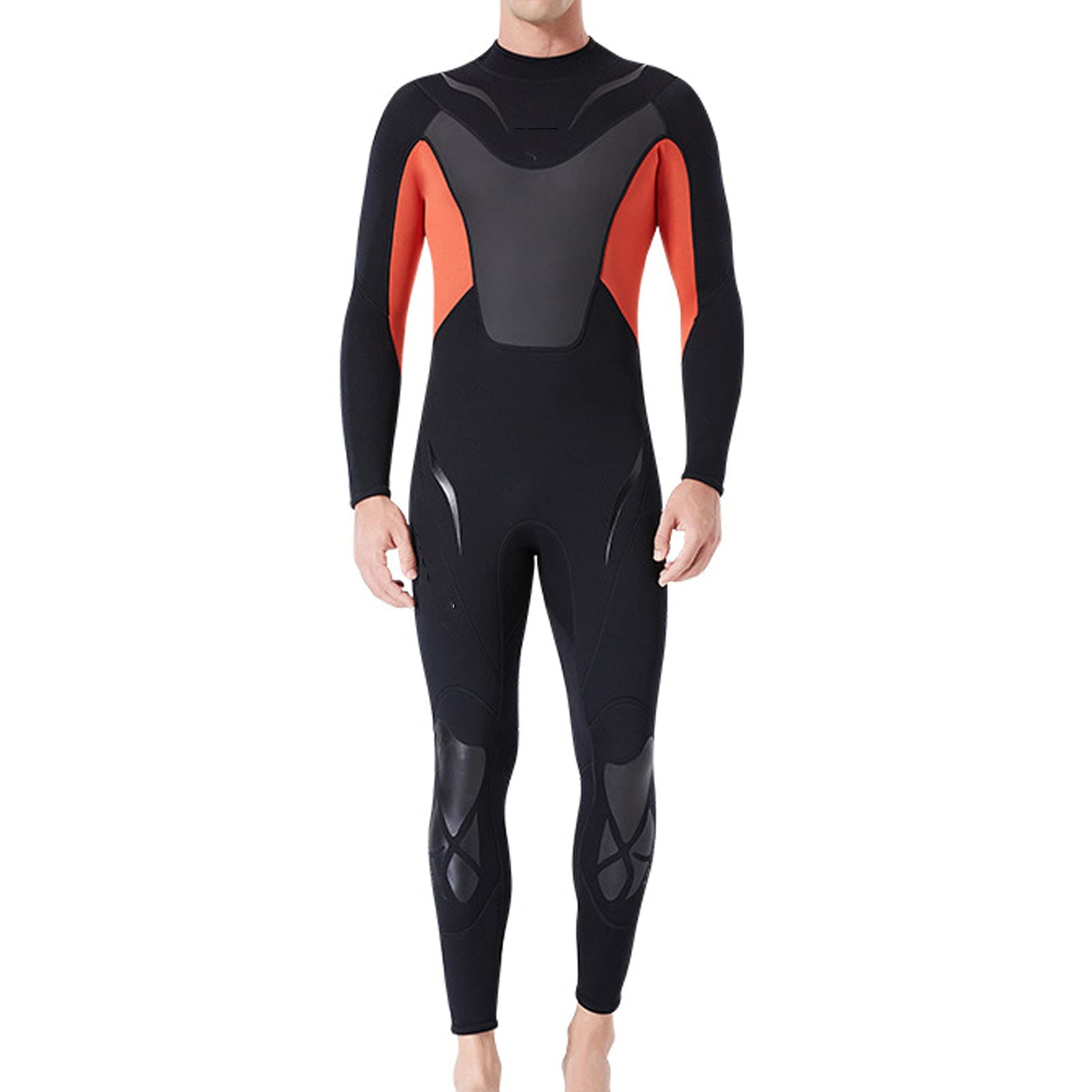 **3mm Neoprene Full Wetsuit for Men - Long Sleeve One-Piece Diving & Surfing Suit - Warm & Flexible for Scuba Diving, Snorkeling & Water Sports**
