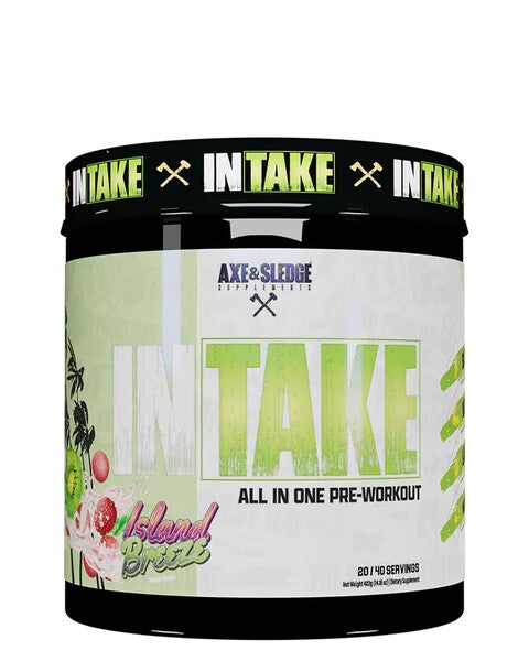 Axe & Sledge Intake All-in-One Pre-Workout Supplement Powder - 402g for Energy, Focus & Muscle Pump | Perfect for Gym, Bodybuilding & Fitness Training