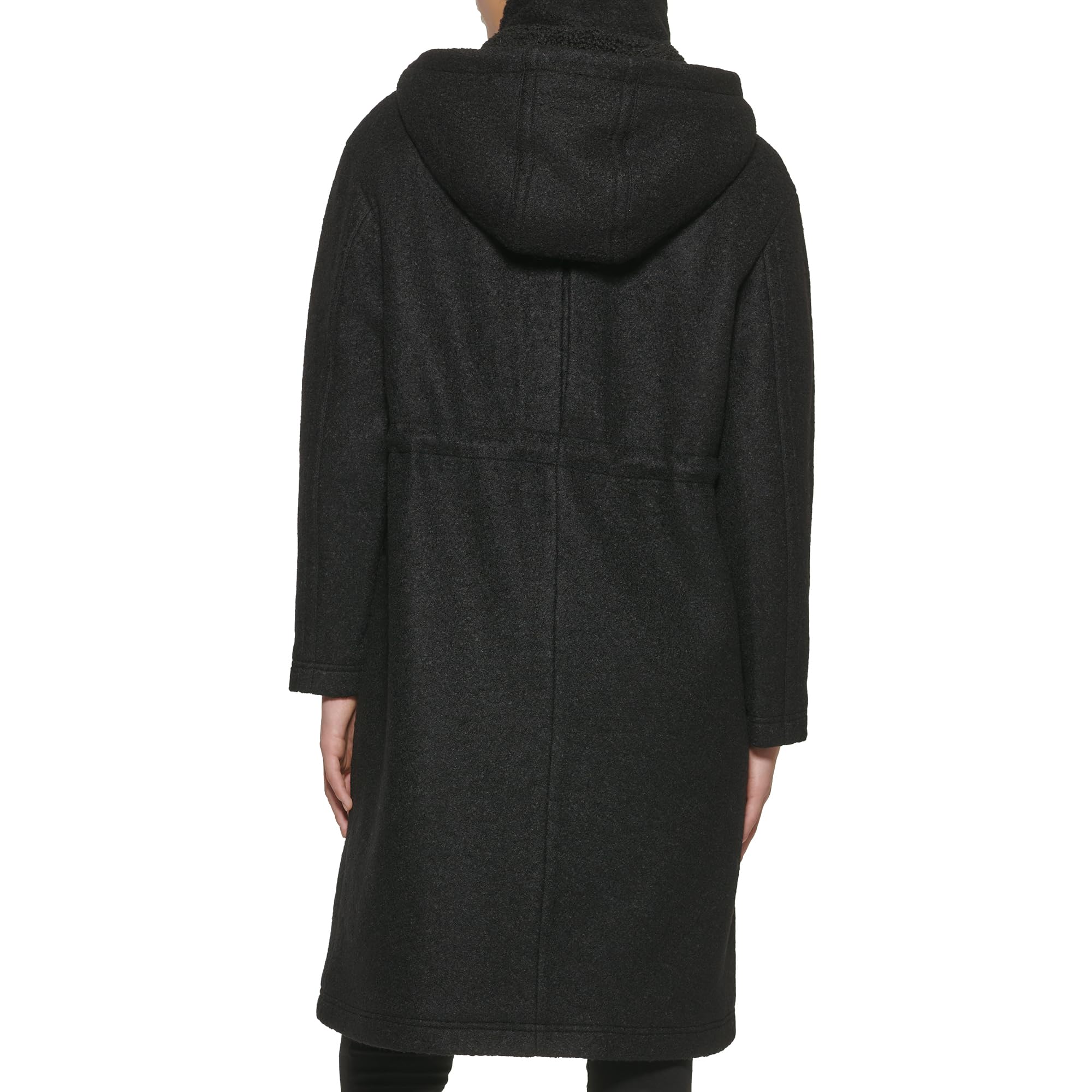 Kenneth Cole Women's Long Hooded Wool Coat - Warm Winter Maxi Jacket for Cold Weather, Outdoor Activities & Fashion Layering