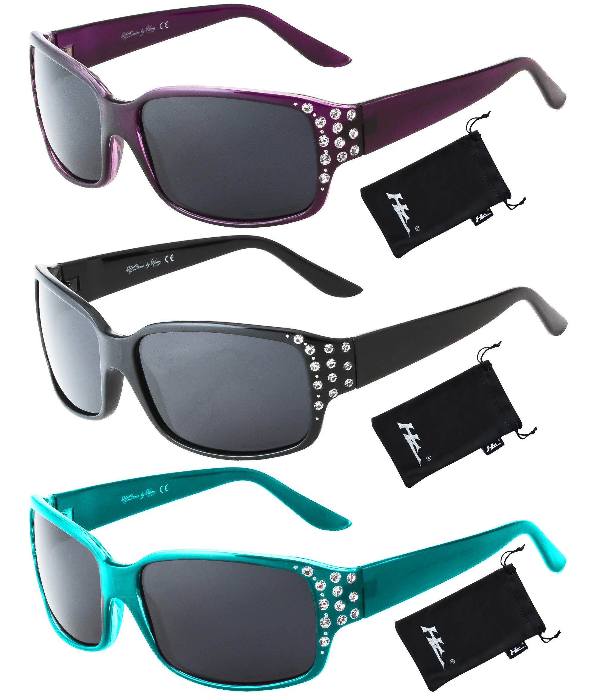 Hornz HZ Series Diamond Women's Premium Polarized Sunglasses UV Protection for Driving, Beach & Outdoor Activities