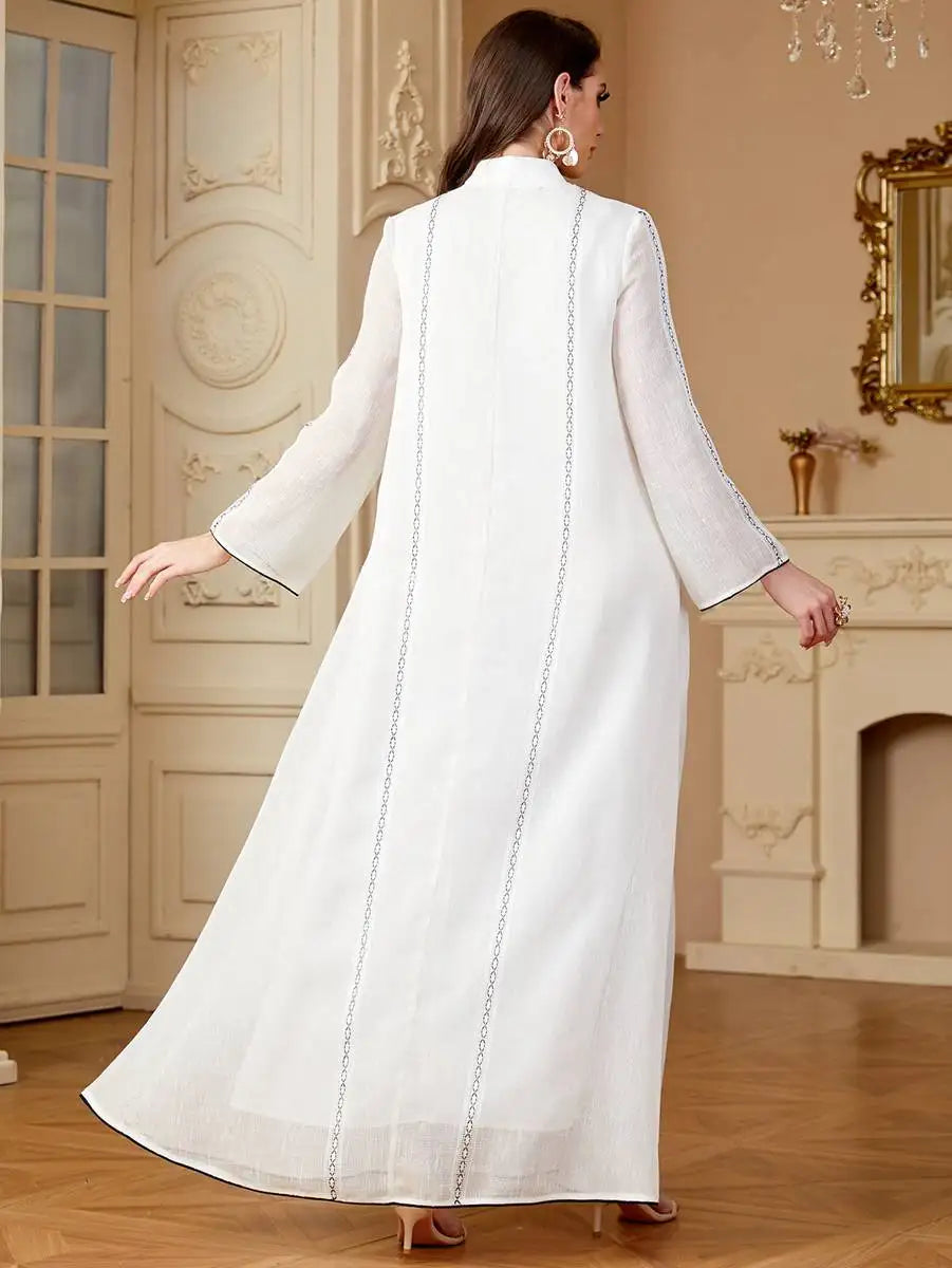 Elegant Embroidery Eid Caftan Dress for Women - Perfect for Wedding, Party & Special Occasions | Boho Chic Maxi Kaftan for Celebrations & Festive Events