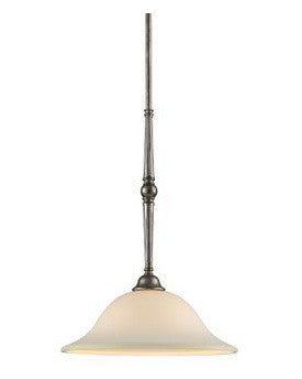 Z Lite Lighting 901 MP14 AP Clayton Collection Single Light Pendant Chandelier in Antique Pewter Finish - Elegant Dining Room Lighting for Kitchen Island & Entryway Decor