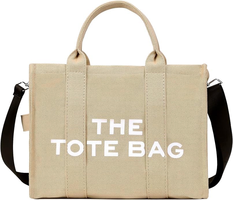 Stylish Women's Tote Bags with Zipper - Canvas, PU Leather & Denim Crossbody Shoulder Bags for Office Work, Travel & Everyday Use | Durable & Fashionable Handbag Purse