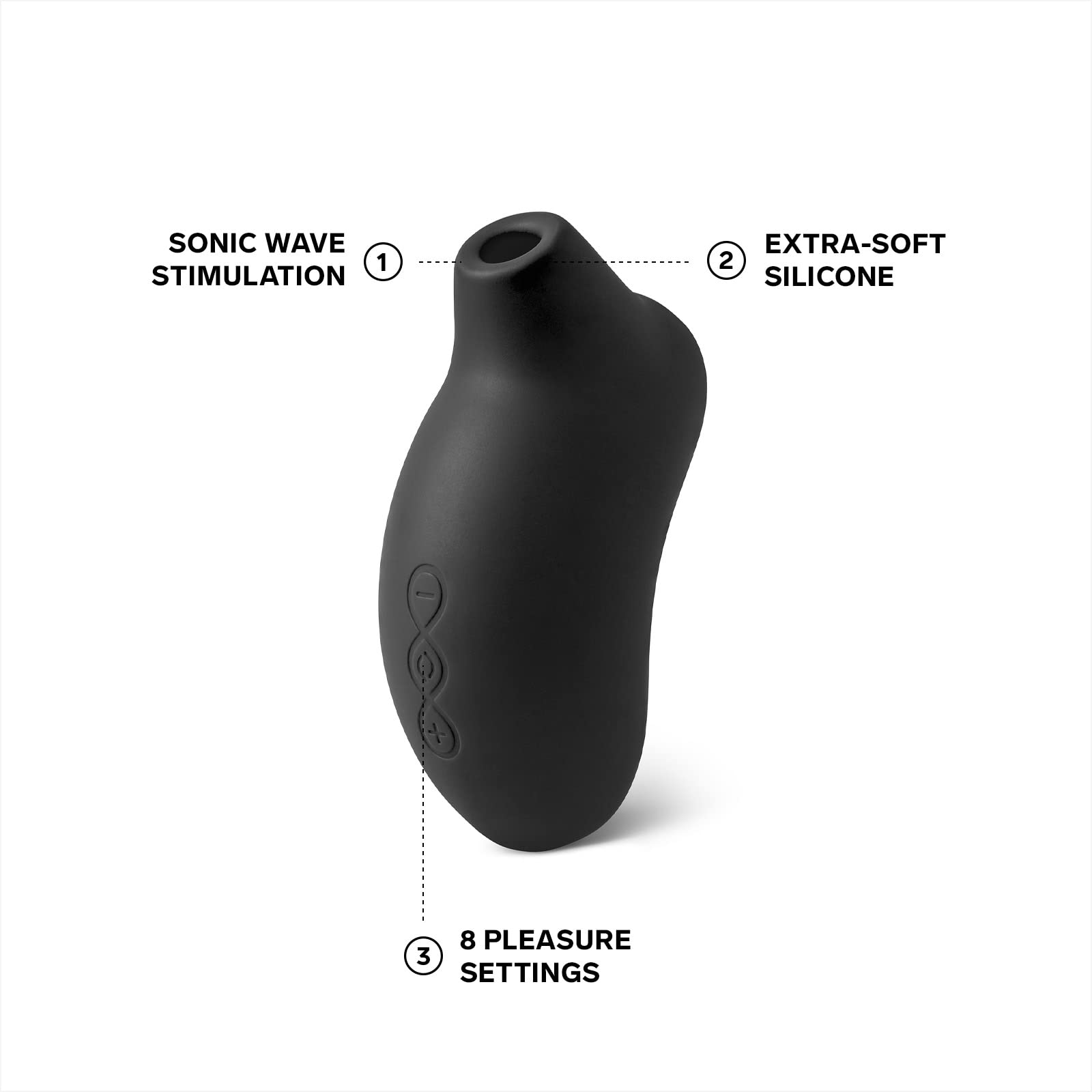 LELO SONA 2 Cruise Sonic Clitoral Stimulator - Rechargeable Waterproof Clit Sucker & Pulsating Vibrator for Women - Adult Sex Toy for Solo Play & Couples - Black Luxury Pleasure Device for Enhanced Orgasms & Intimate Moments