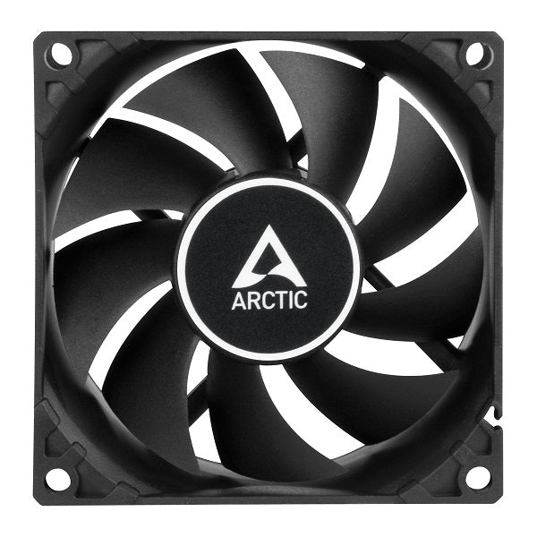 Arctic F8 PWM PST 80mm Case Fan - High Performance Cooling for PC, Gaming Rig & Computer Case - Ultra Quiet Black Cooling Fan