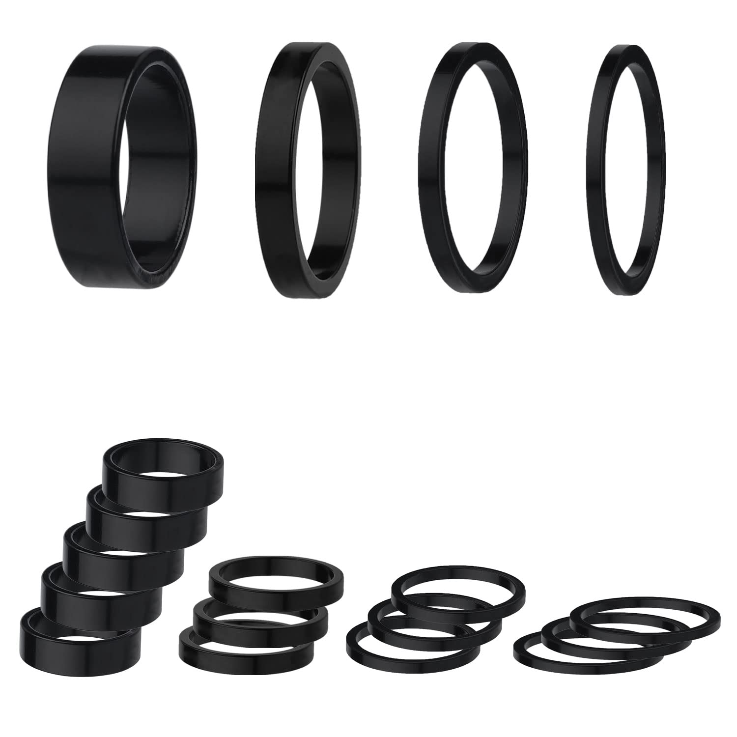 18pcs Bicycle Headset Spacer Kit - 1-1/8